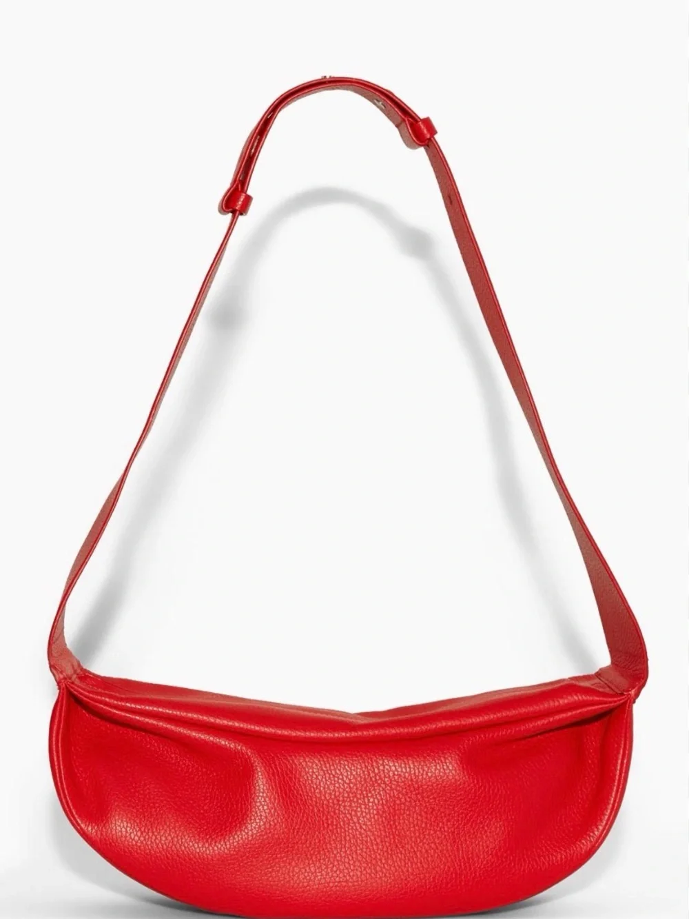Red Leather COS Sling Bag